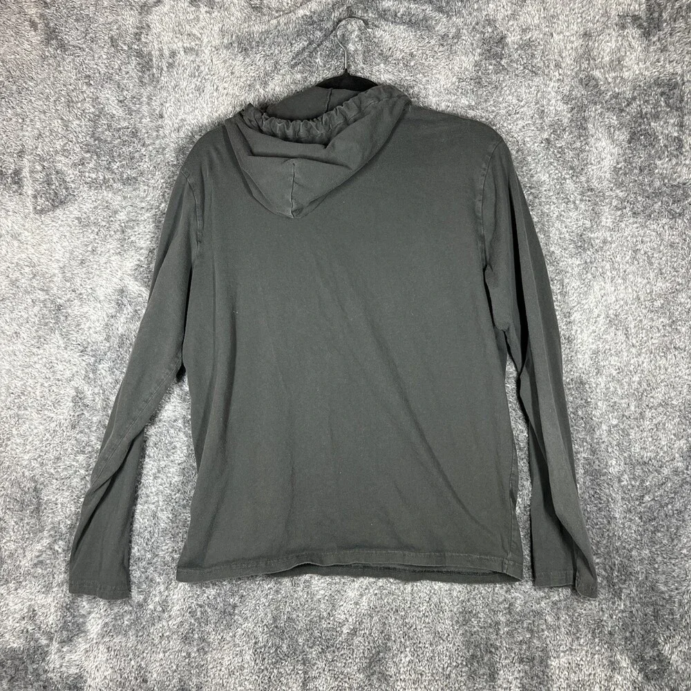 Polo Ralph Lauren Hoodie Mens Medium Black Jersey Pullover Logo Lightweight